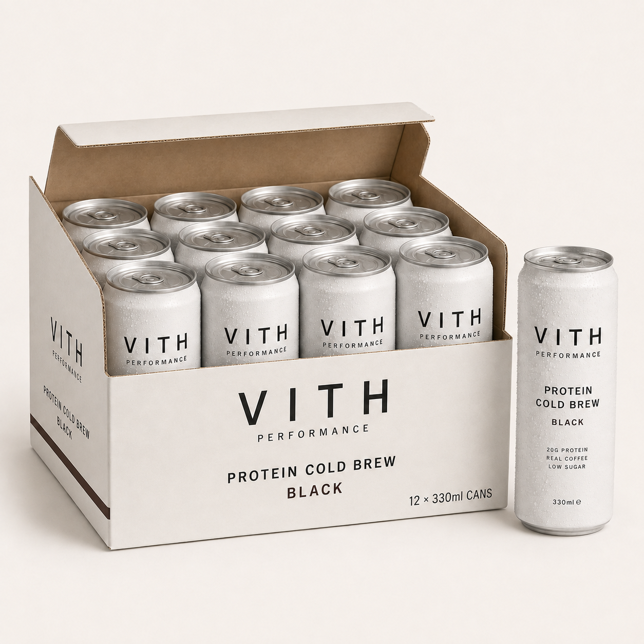 Black - Protein Cold Brew - 12 pack